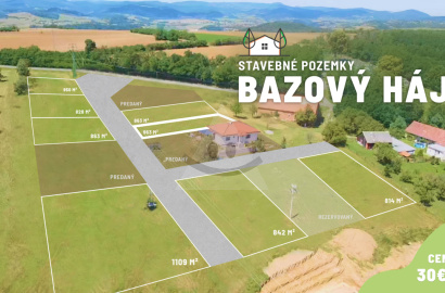 Na predaj stavebný pozemok v obci Bzovík vhodný na výstavbu rodinného domu /963 m2/